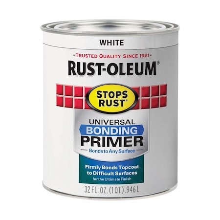 Rust-Oleum Rust-Oleum Stops Rust White Flat Water-Based Bonding Primer 1 qt 330494